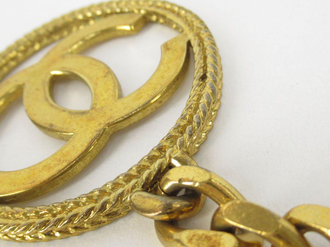 CHANEL ヴィンテージ ゴールド デカココ キーホルダー チャーム
