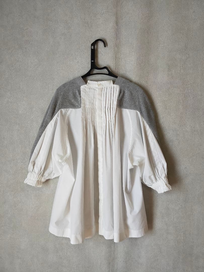 sacai ニット×シャツ ドッキングトップス | csm.cg