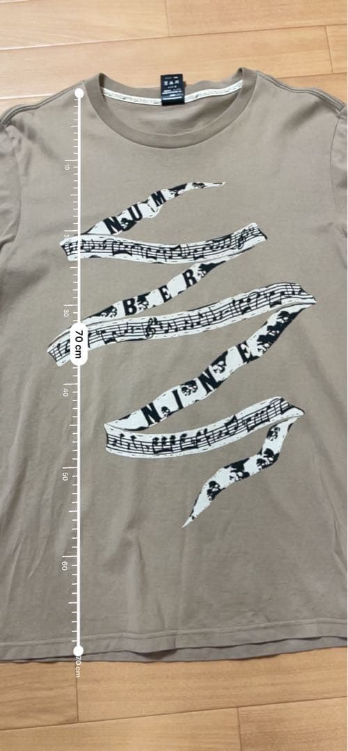 NUMBER(N)INE ナンバーナイン07SS Tシャツ ベージュ NUMBER(N)INE ナンバーナイン07SS Tシャツ ベージュ