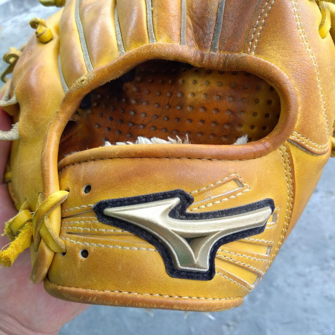 野球 グローブ 軟式 少年野球 ミズノ 内野手  黄色グローバルエリート