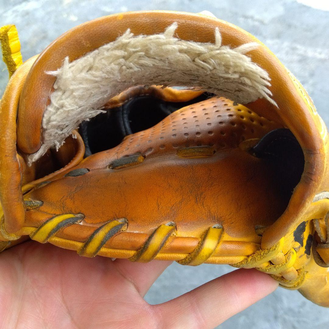 野球 グローブ 軟式 少年野球 ミズノ 内野手  黄色グローバルエリート