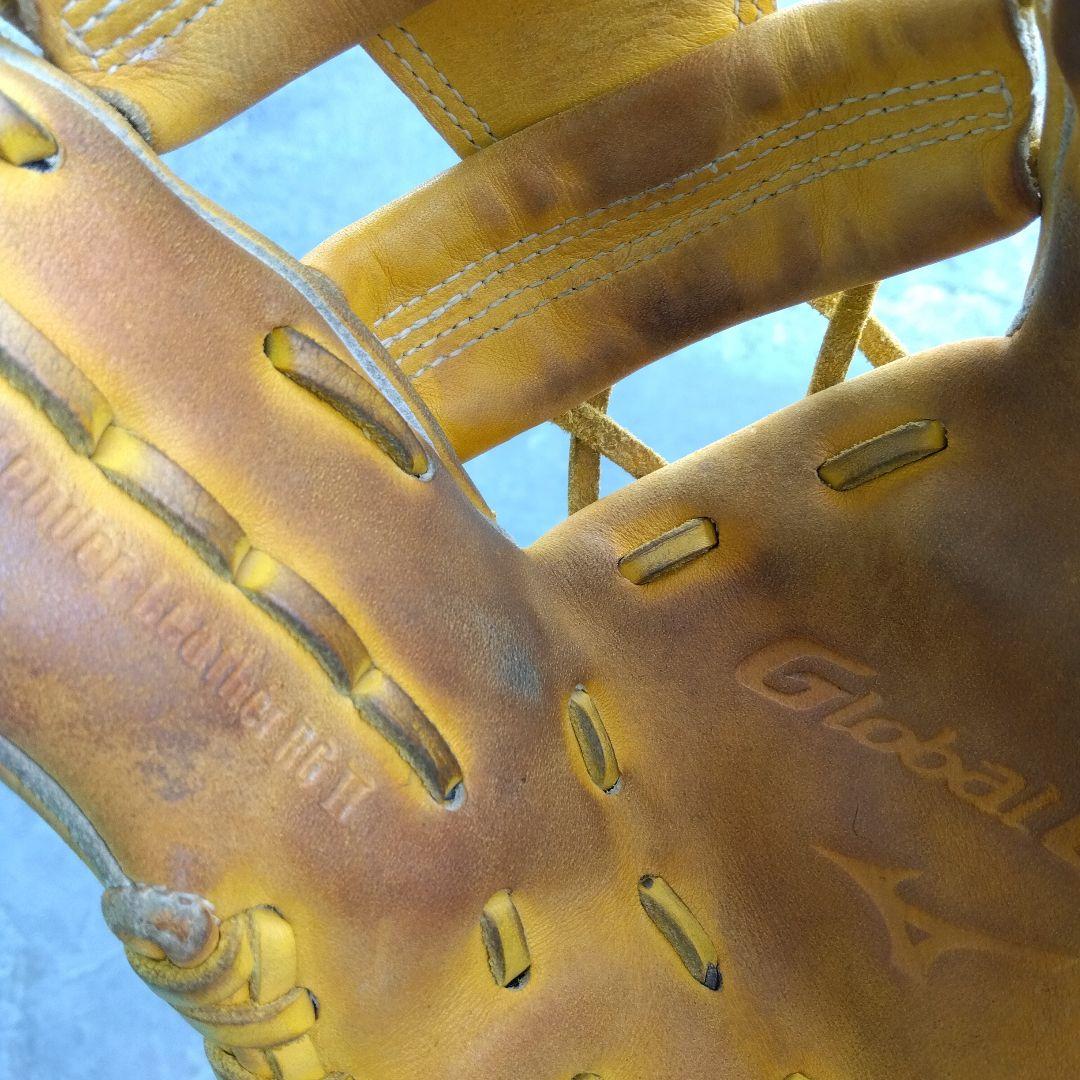 野球 グローブ 軟式 少年野球 ミズノ 内野手  黄色グローバルエリート