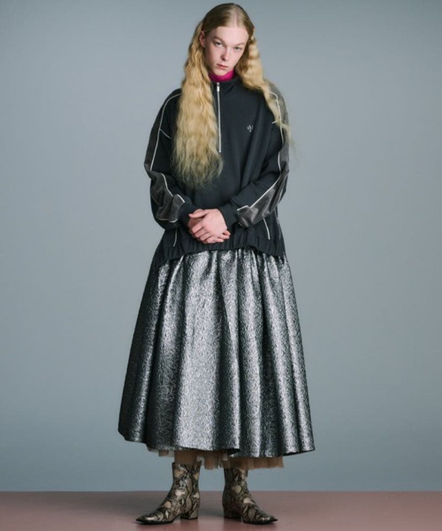 2WAYマルチファブリックボリュームワンピ