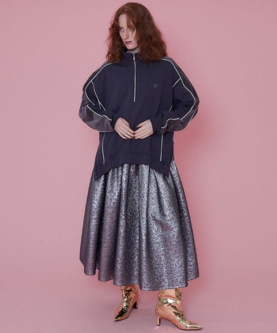 2WAYマルチファブリックボリュームワンピ SIZE