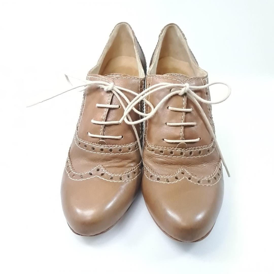 Luca Grossi パンプス ウイングチップ チャンキーヒール 38