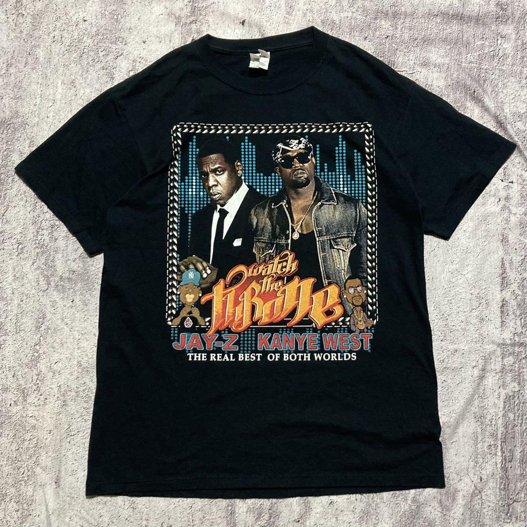 KANYE WEST×JAY-Z 2011 ツアー プリント Tシャツ サイズL