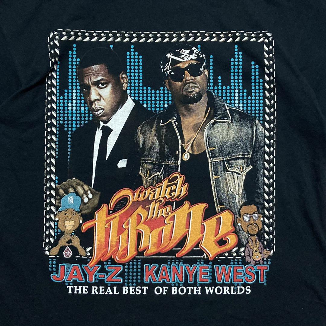 KANYE WEST×JAY-Z 2011 ツアー プリント Tシャツ サイズL