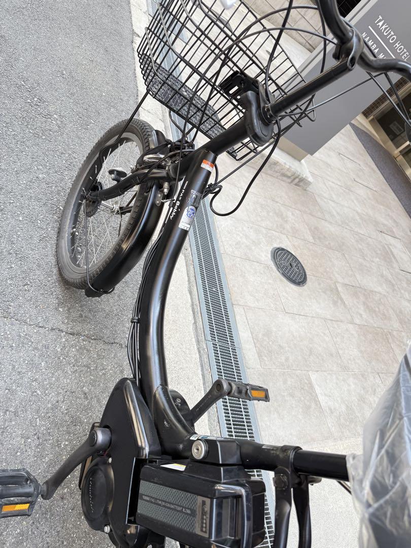 大阪府　子供乗せ　2人　電動アシスト自転車 チャイルドシート付き ブラック