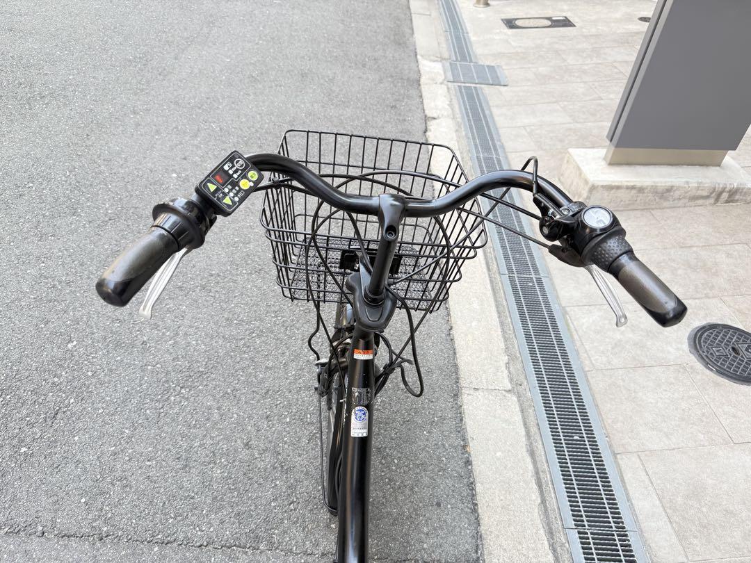 大阪府　子供乗せ　2人　電動アシスト自転車 チャイルドシート付き ブラック