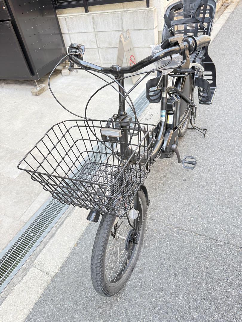 大阪府　子供乗せ　2人　電動アシスト自転車 チャイルドシート付き ブラック
