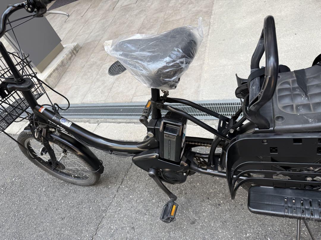 大阪府　子供乗せ　2人　電動アシスト自転車 チャイルドシート付き ブラック