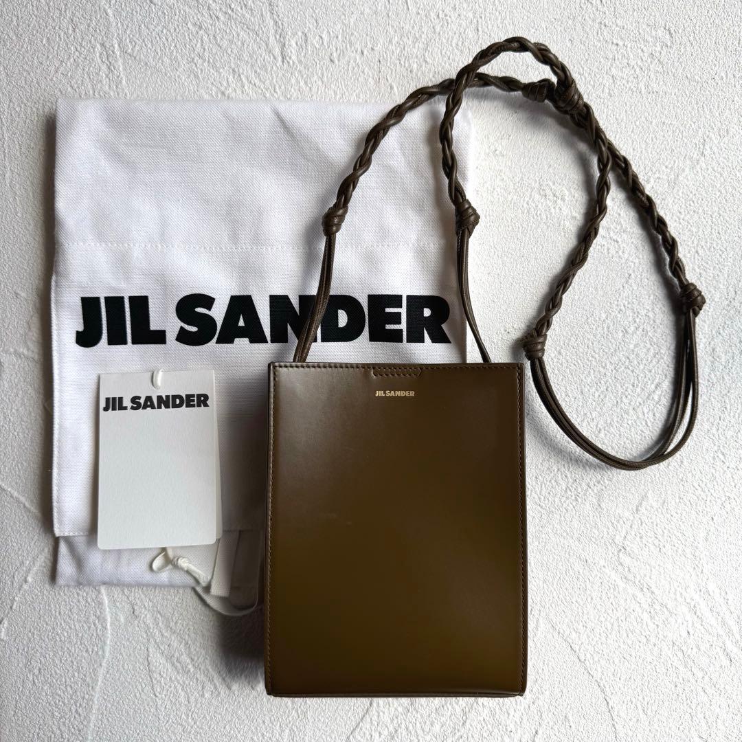 JIL SANDER ジルサンダー タングル スモール 金ロゴ オリーブ