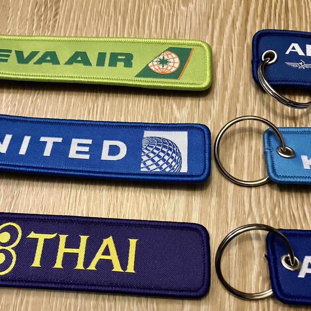 フライトタグ 航空会社 キーホルダー キーリング 10個セット まとめ売り