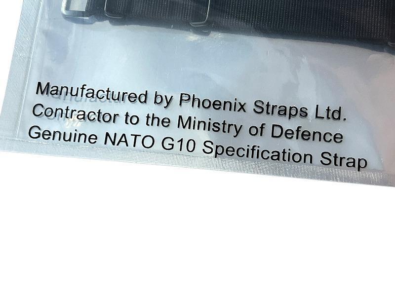 限定仕様 完売品 新品 フェニックス NATO 黒尾錠 22mm ベルト 黒 ①