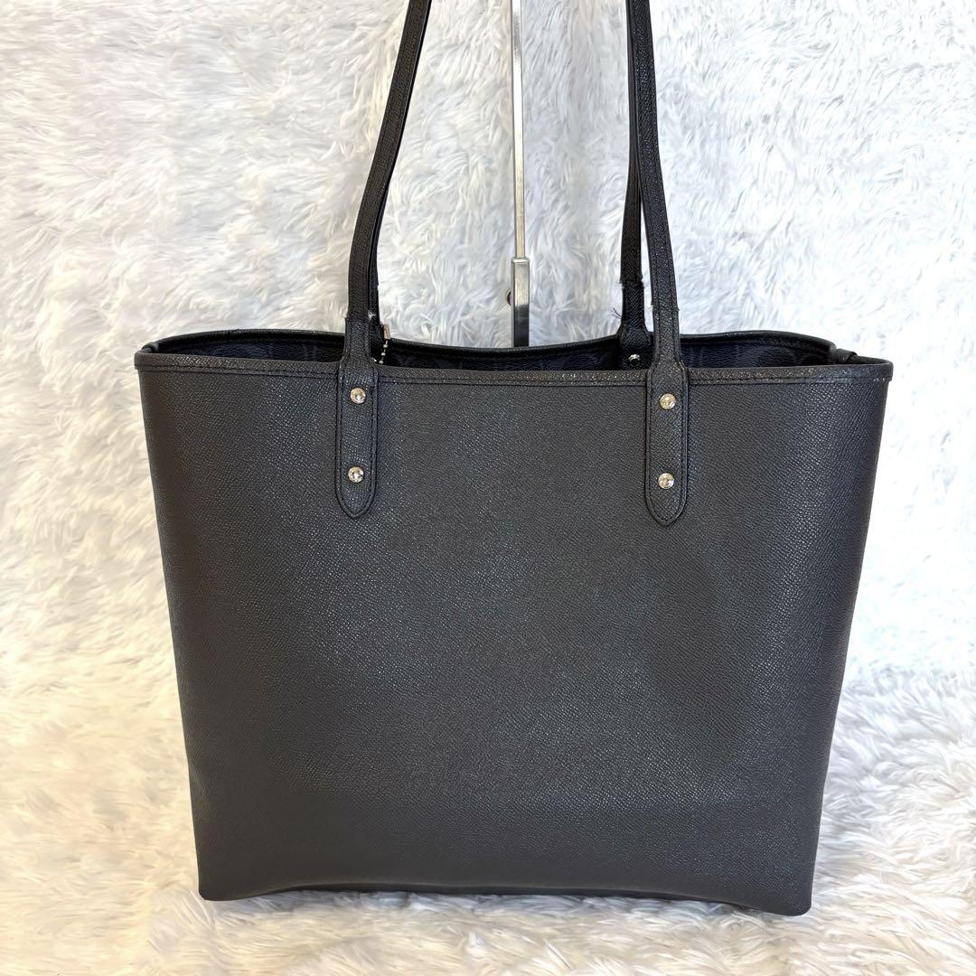 良品✨COACH コーチ A4 肩掛け リバーシブル トートバッグ