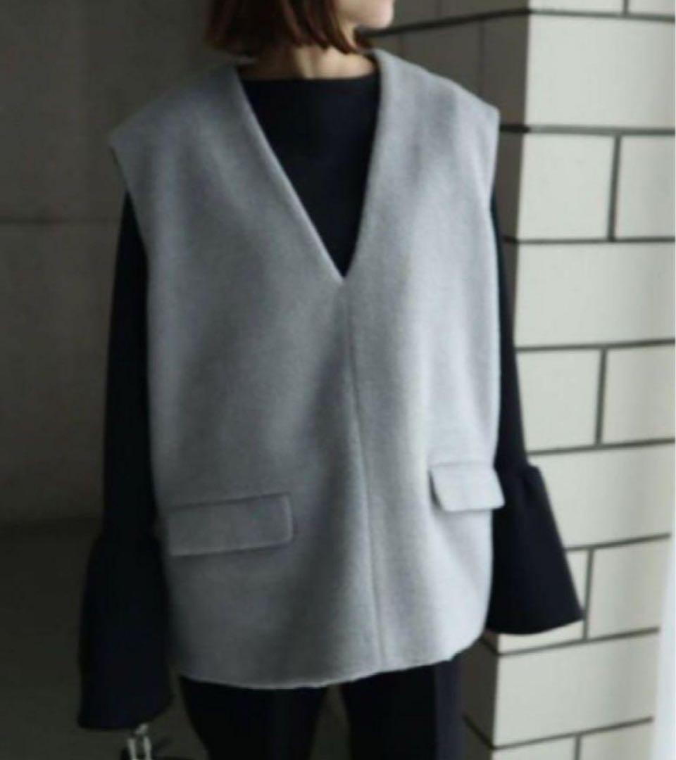 ella selectshop ジレ　ブラック eLLa selectshop ella ジレ トップス