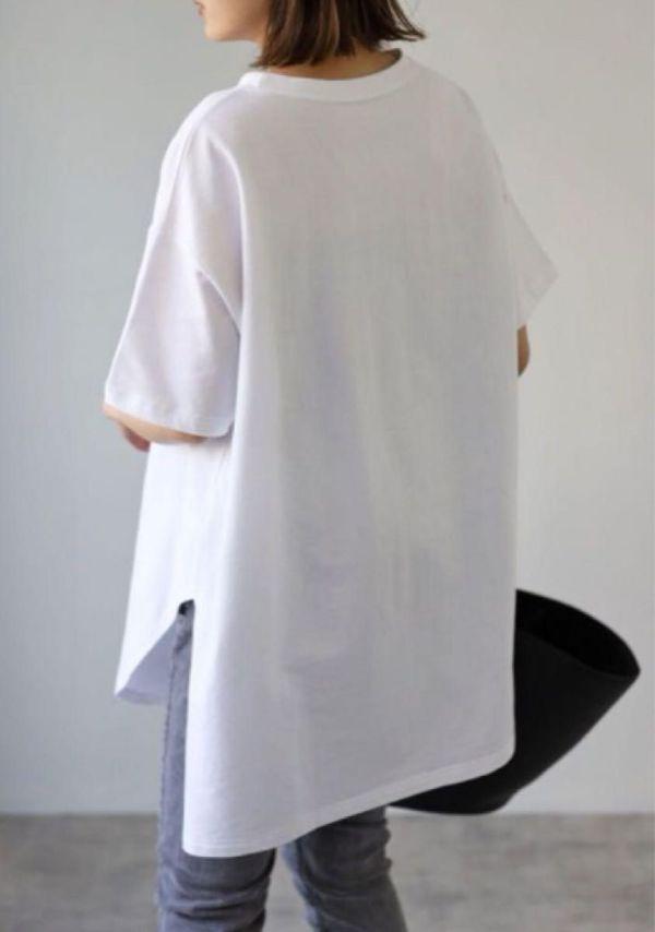 ホワイト 半袖 白 オフホワイト トップス Tシャツ