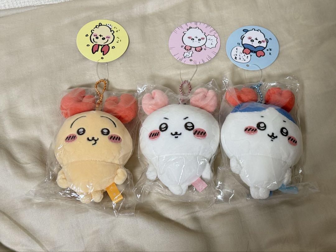 カニなちいかわ　ロブスターなうさぎ　カニなハチワレ　マスコット　ちいかわ　ナガノ