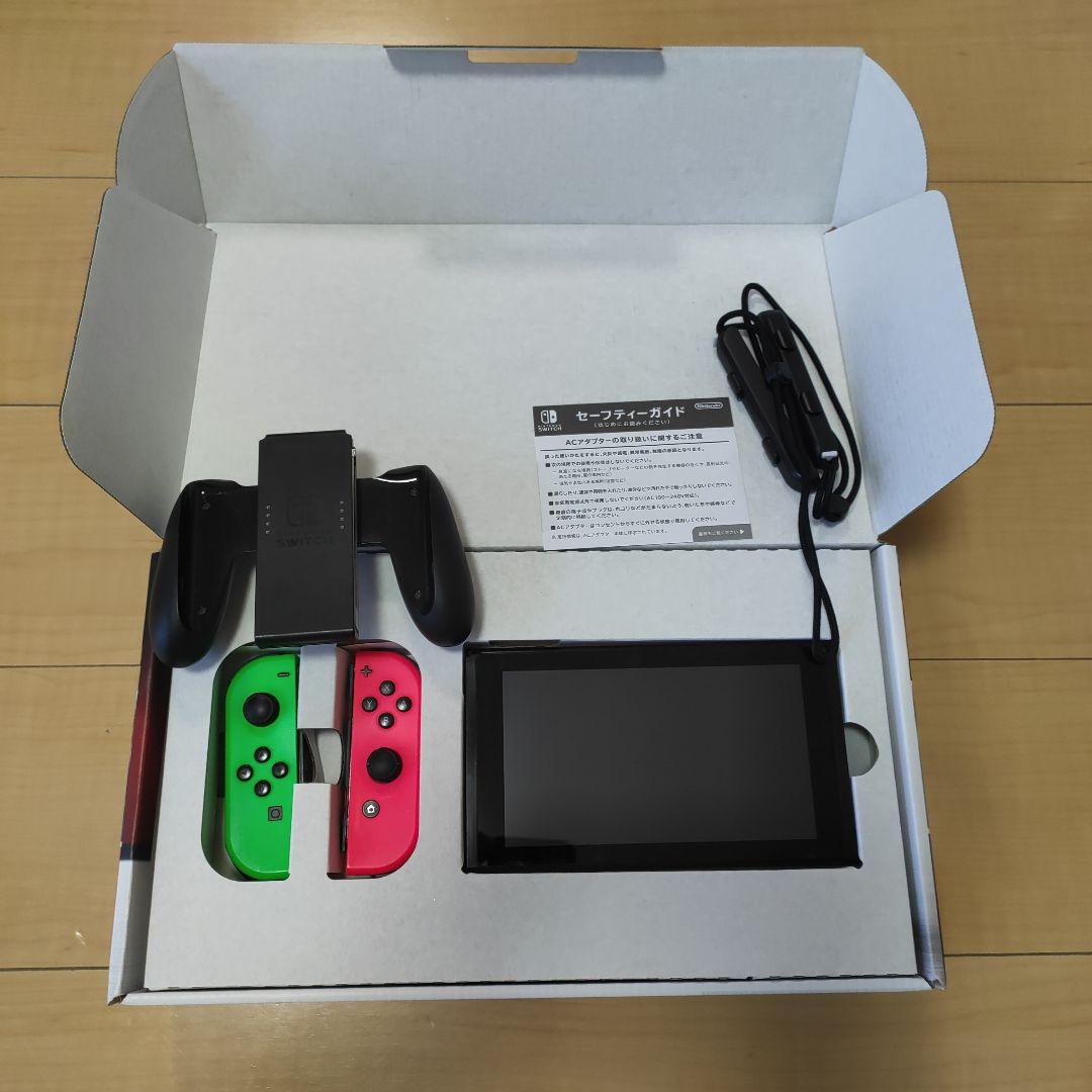 任天堂Switch Nintendo 本体 箱と本体など1式揃っております。