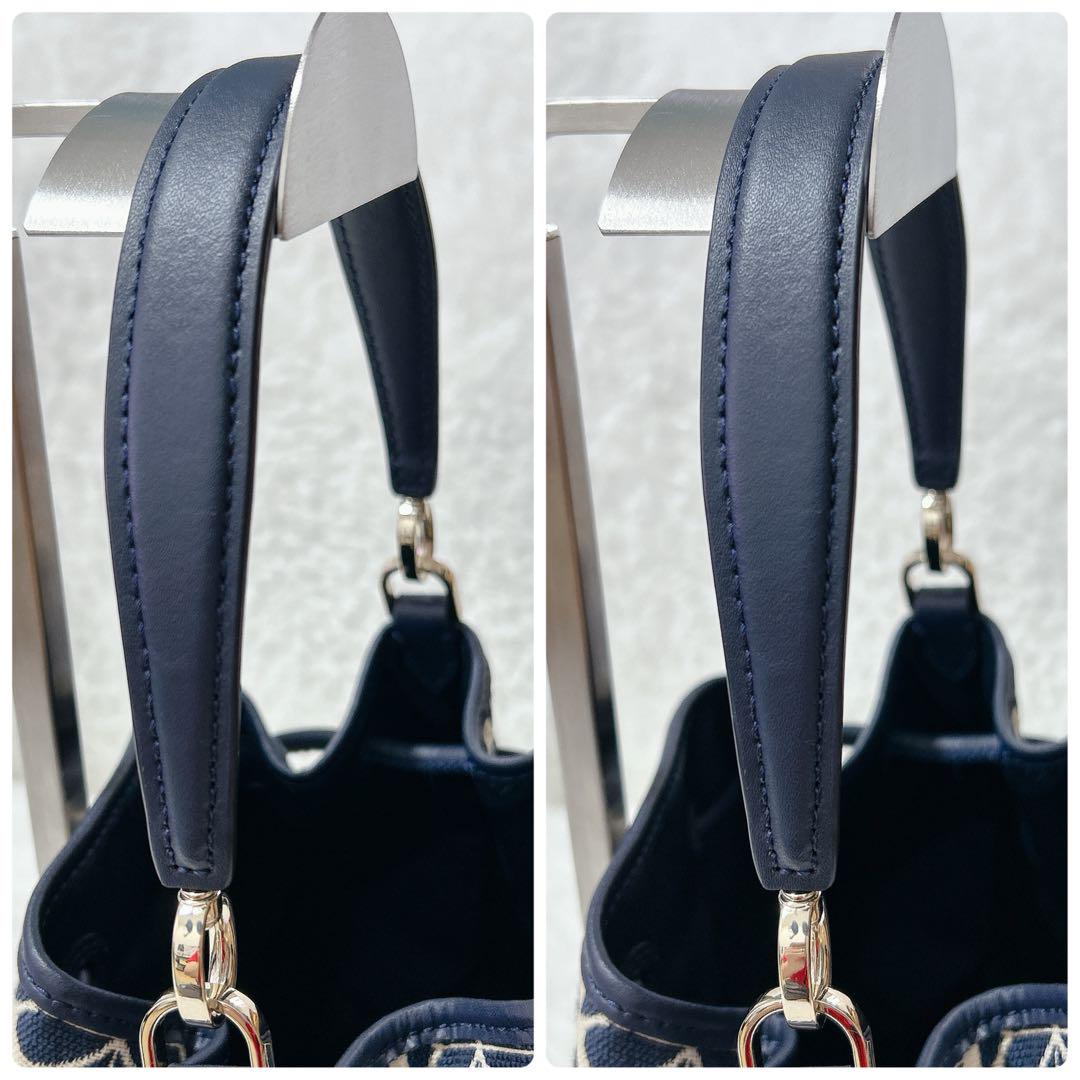 極美品✨ケイトスペード フラワー ジャガード バケット 2way