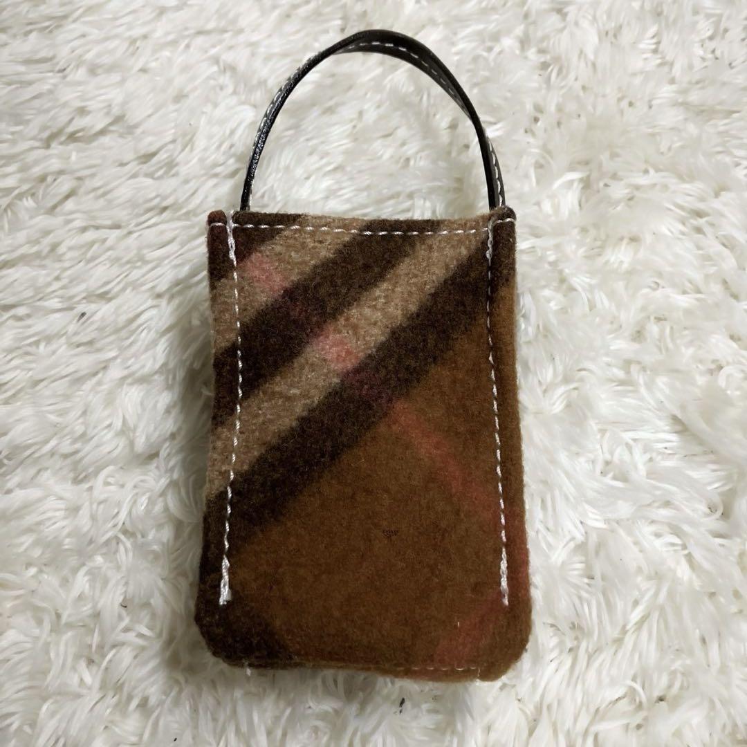 ○美品！BURBERRYバーバリー　ハンドバッグ　ノバチェック　ポーチ付き