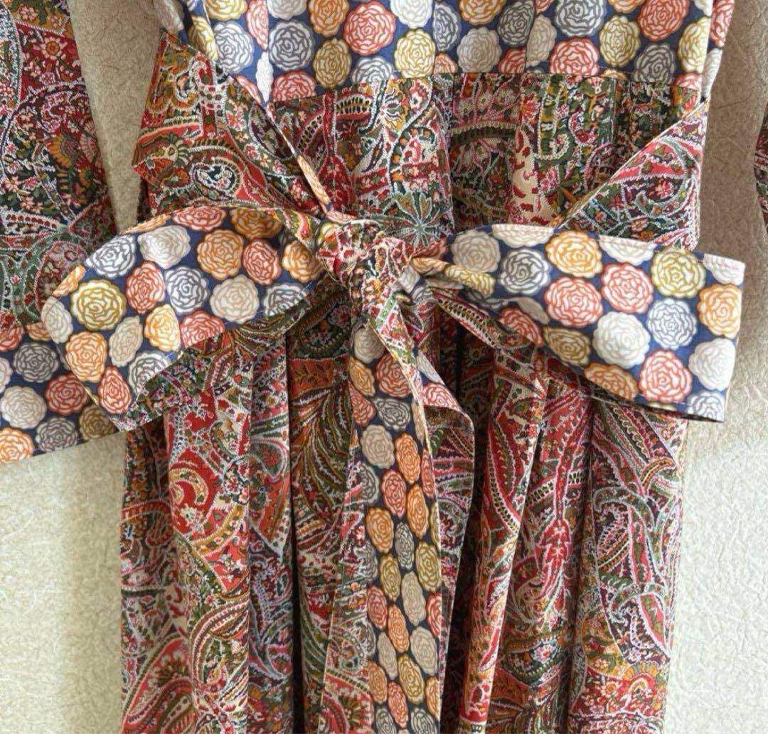 パッチワークワンピースM