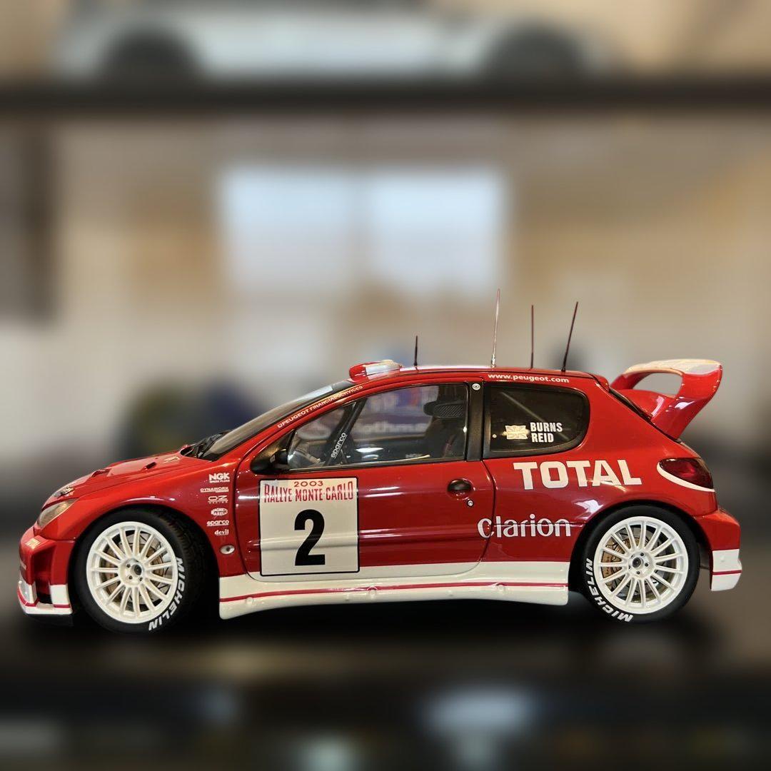 Autocrat製1/18 2003年 プジョー206 WRC R・バーンズ