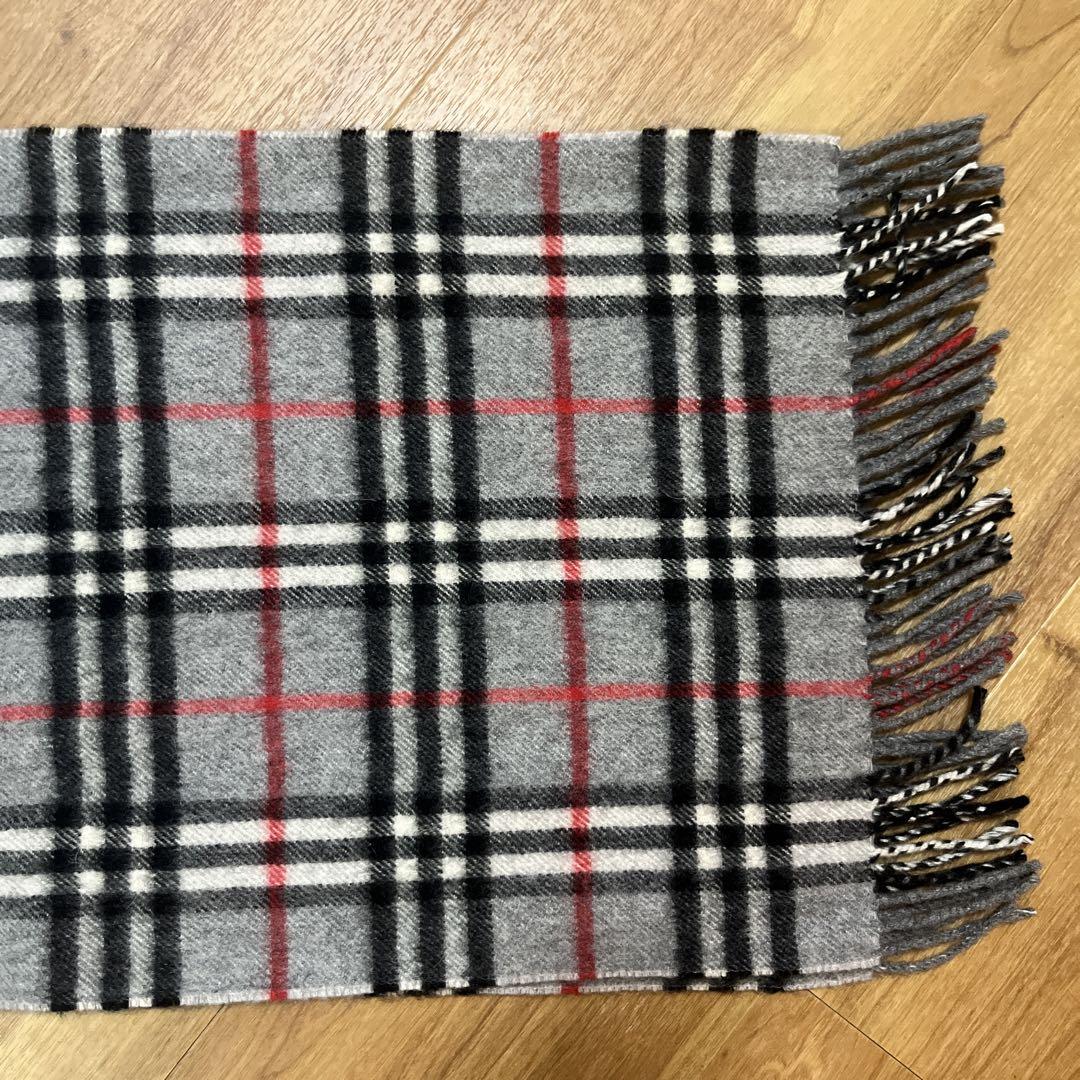 極美品✨【バーバリーズ】カシミア100％マフラー ノバチェック イングランド製