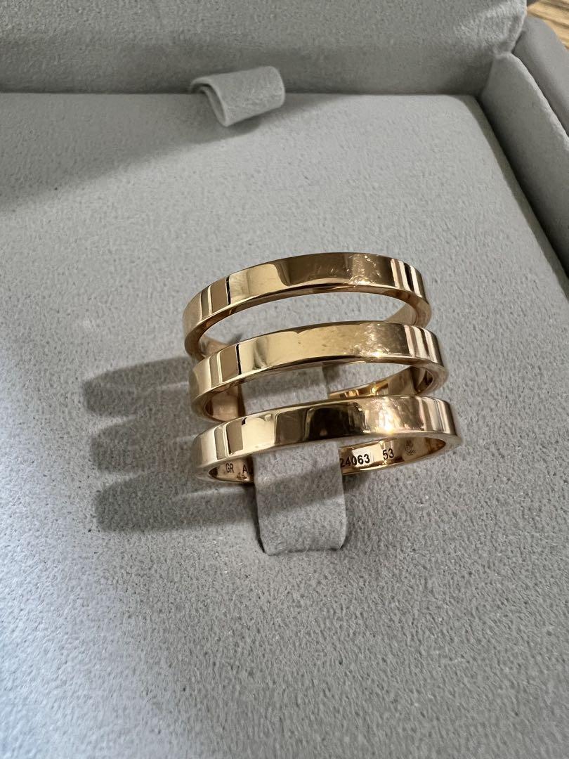 REPOSSI レポシ　Berbere 3連リング ピンクゴールド