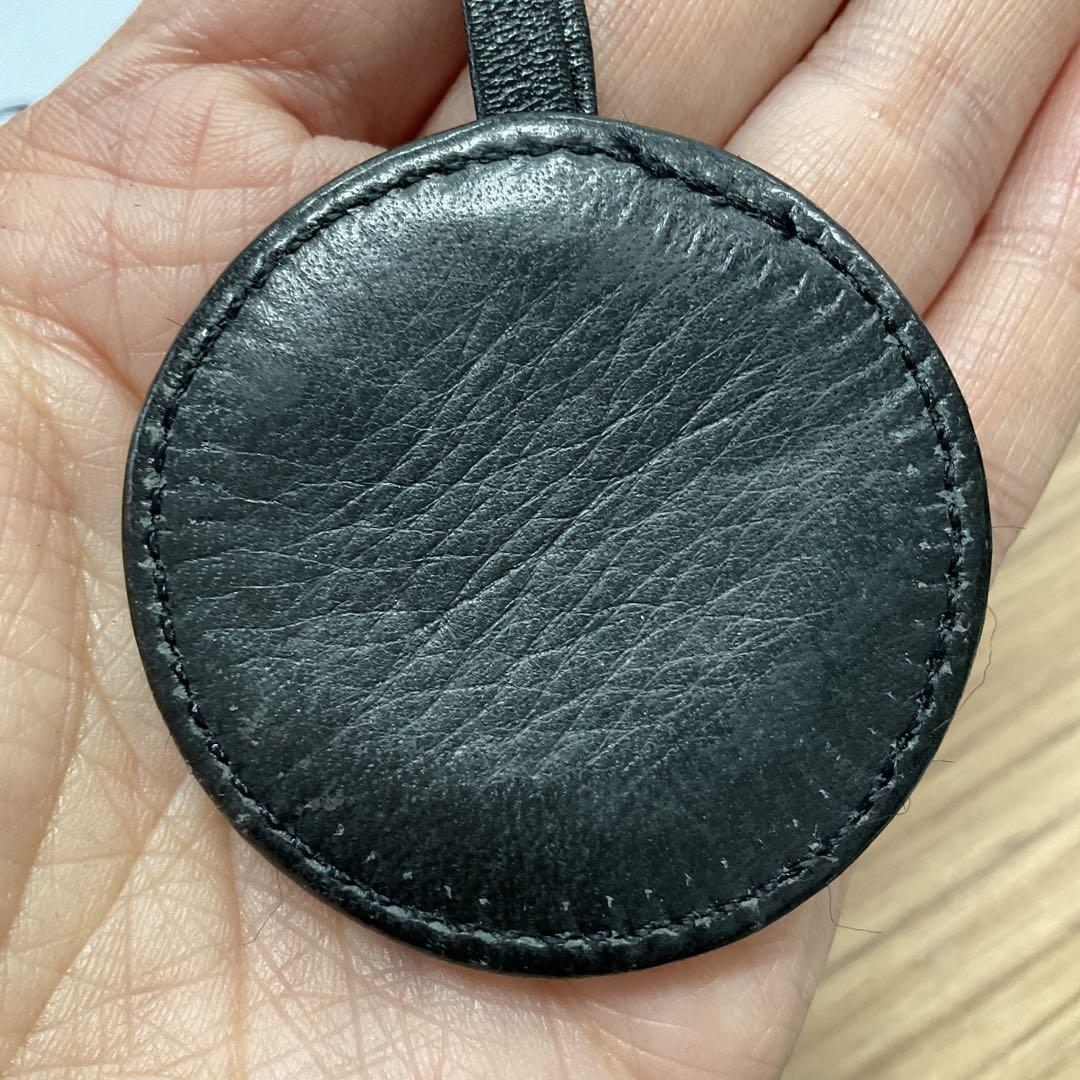 CHANEL ブラックレザー ココマークチャーム　現状渡し