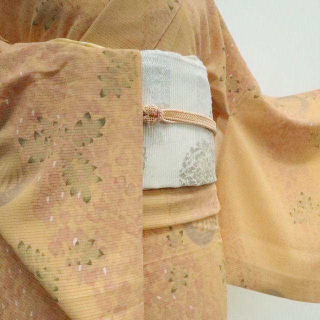 m1074＊美品 洗える夏着物 絽 トールサイズ 小紋