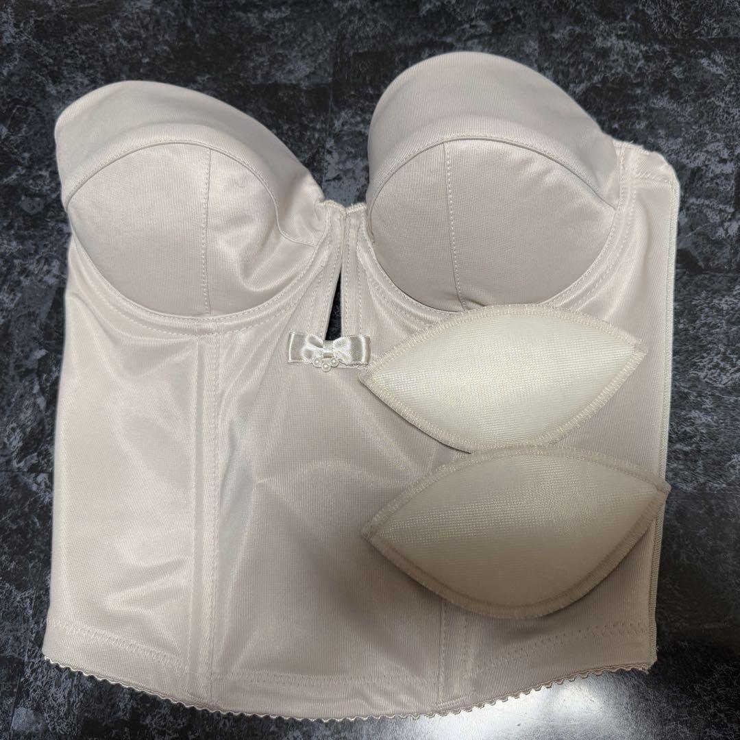ブライダルインナー ショートビスチェ モカグレー bridalbloom B70