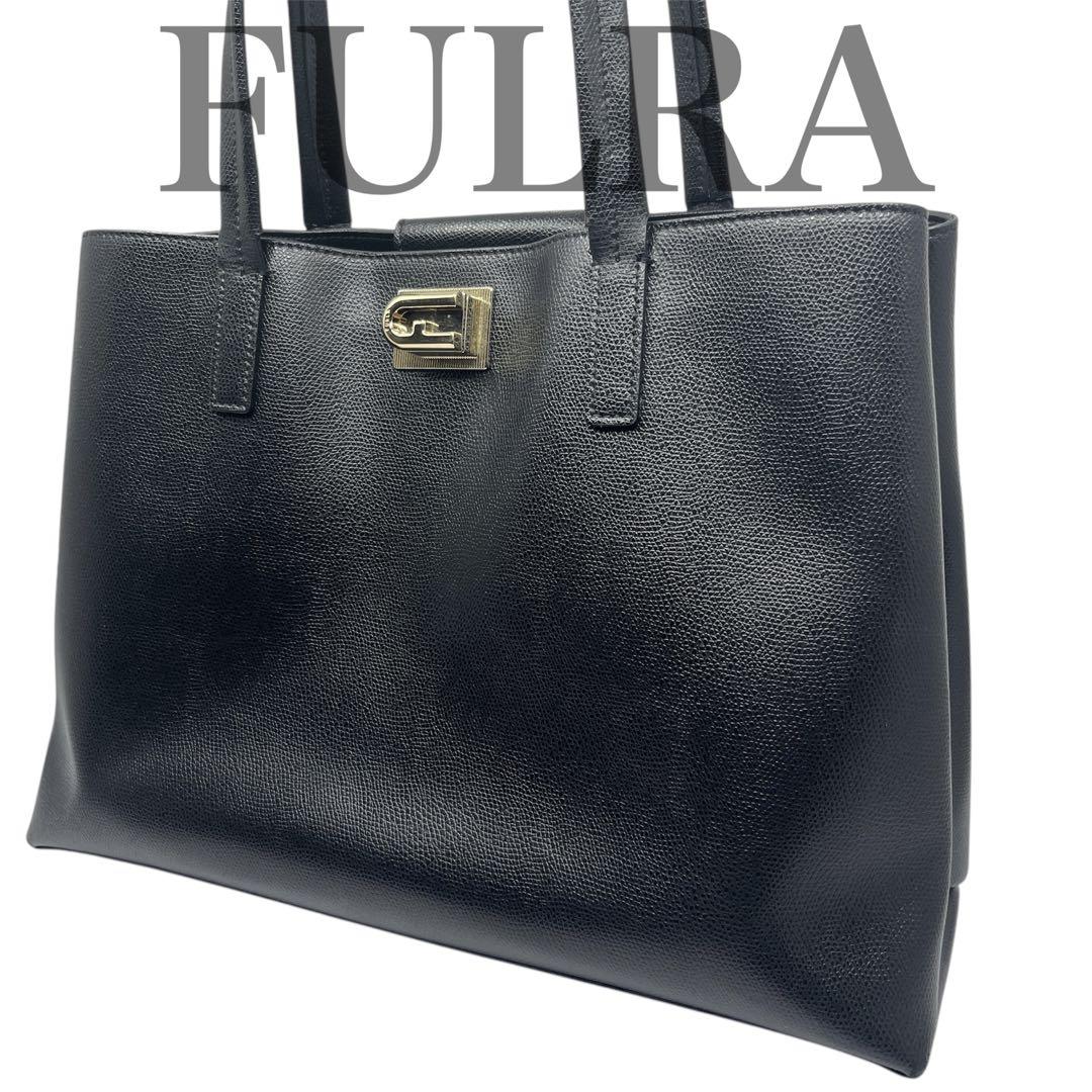 ✨極美品✨ 現行 FULRA 1927 トートバッグ キャビアスキン 黒 A4可