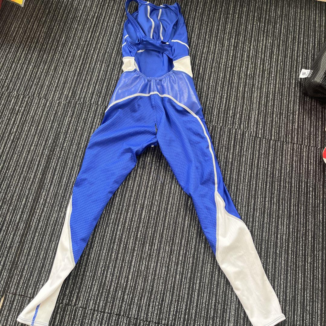 asics 青 競泳水着　難あり