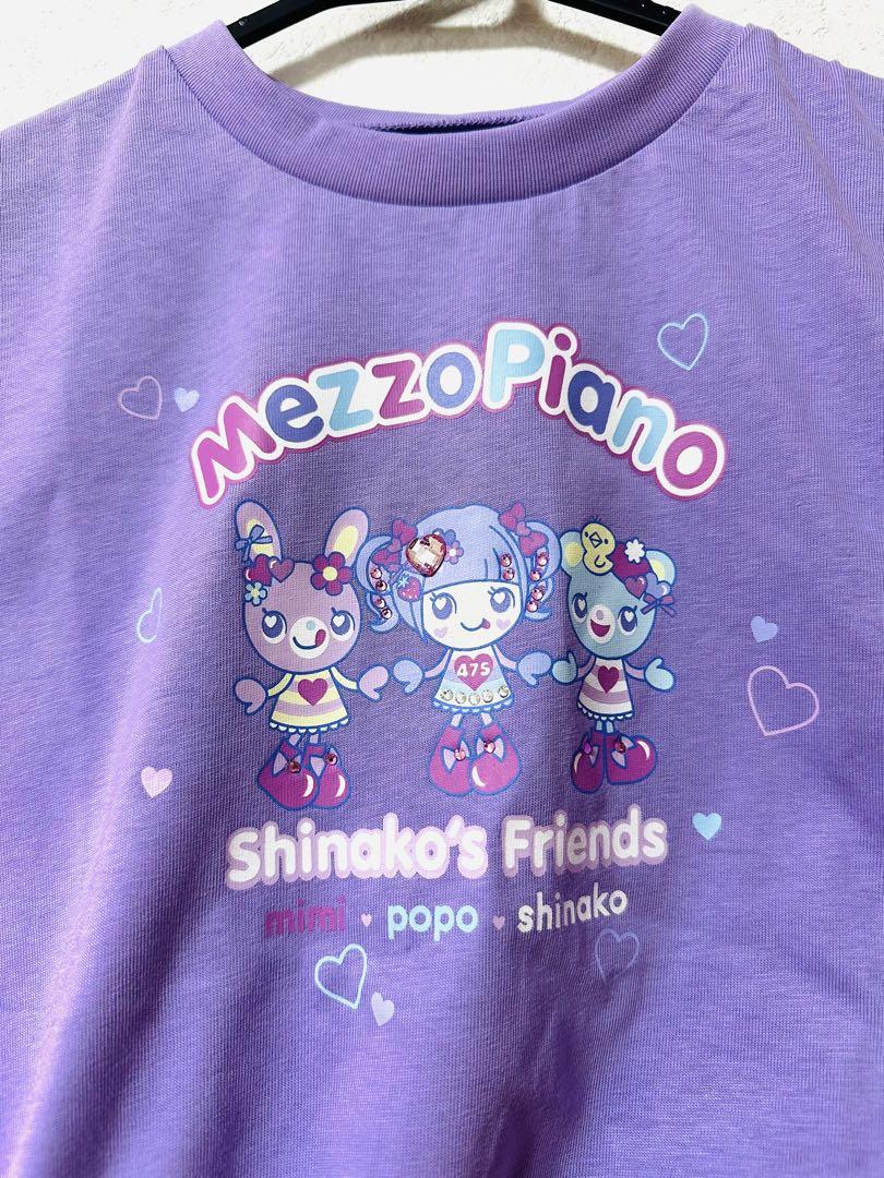 メゾピアノ 【しなこちゃん×ミミポポ】Tシャツ 130 パープル