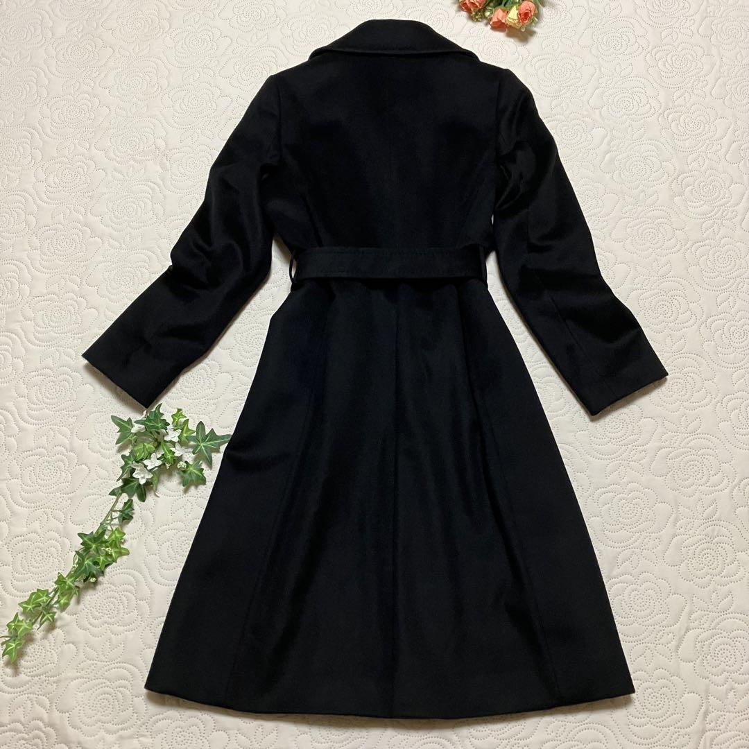 極美品✨️ INEDイネド コート カシミヤ ガウンコート 黒 Ｌ 黒コート