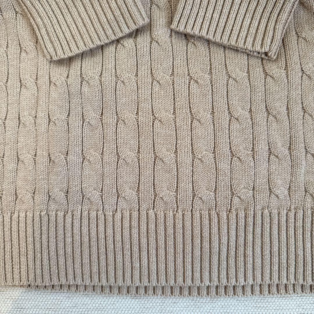 【試着のみ】Polo Ralphポロラルフベージュ ケーブルニット L ボーイズ 【試着のみ】Polo Ralphポロラルフベージュ ケーブルニット L ボーイズ