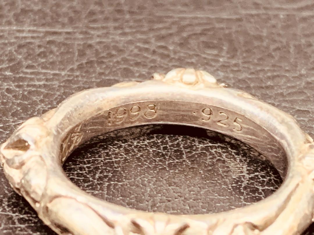 [16C]CHROME HEARTS-SBT band ring 17号