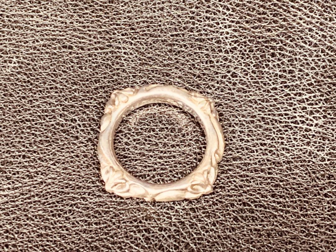 [16C]CHROME HEARTS-SBT band ring 17号