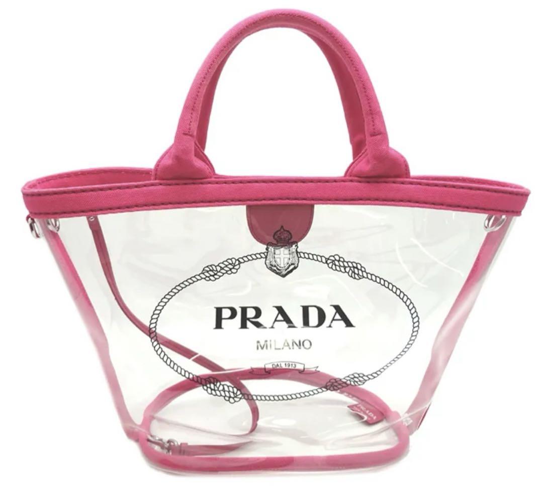 夏に大活躍⭐︎ PRADA ⭐︎カナパ ビニールバッグ