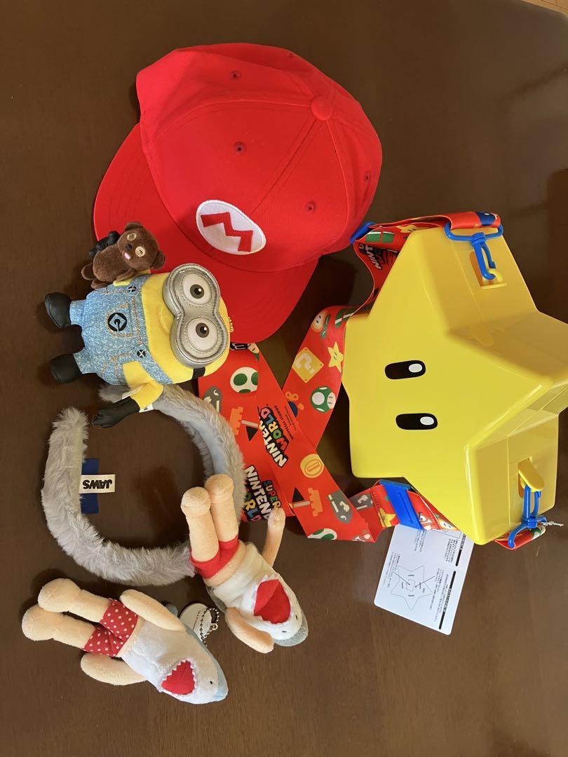 usj マリオキャップとミニオンぬいぐるみセット