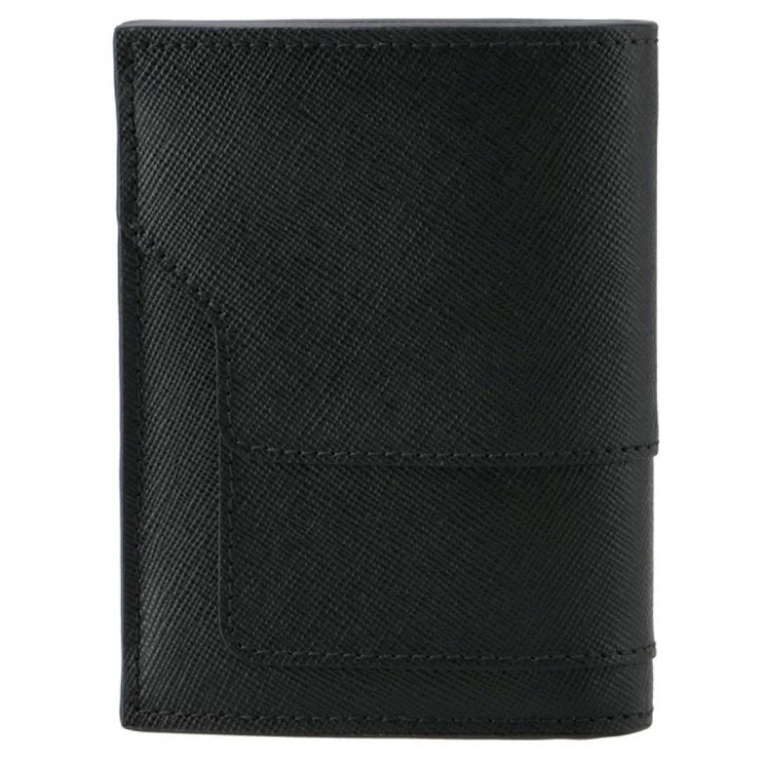 マルニ MARNI 財布 二つ折り ミニ財布 サフィアーノレザー ブラック　新品