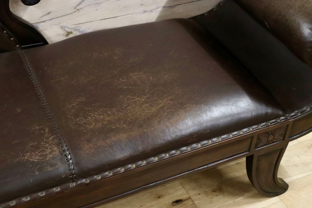 レザー カウチソファ