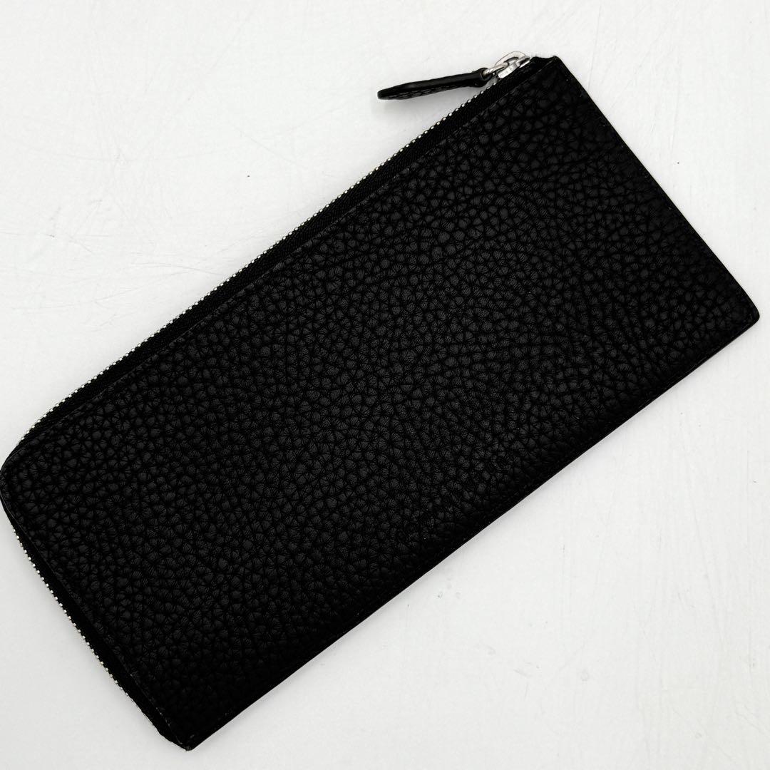 【専用】ボナベンチュラ ロングウォレット 長財布 クロコ型押し レザー ブラック