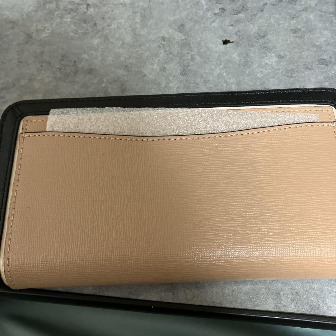 kate spade 長財布 ベージュ/黒