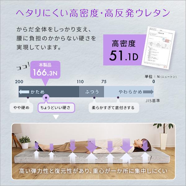 【送料無料】4 Ｗay　折りたたみソファマットレス　セミダブル 多機能