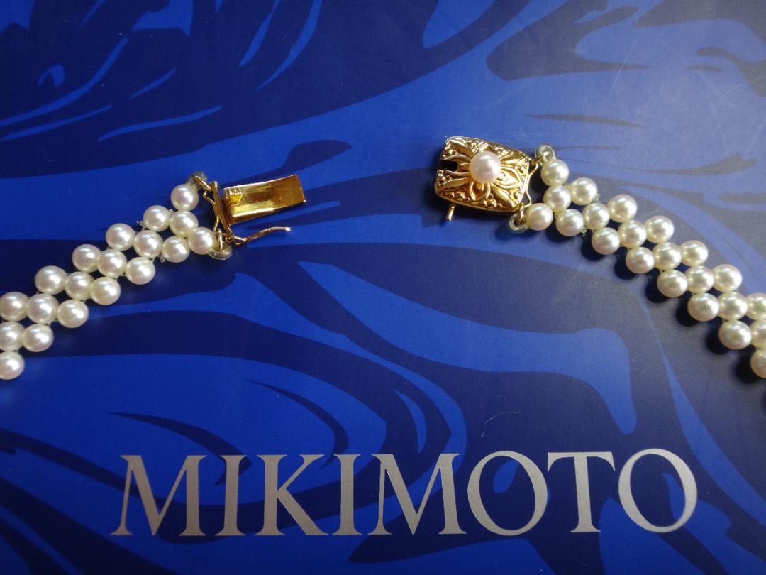ミキモト　MIKIMOTO　パール　レースネックレス