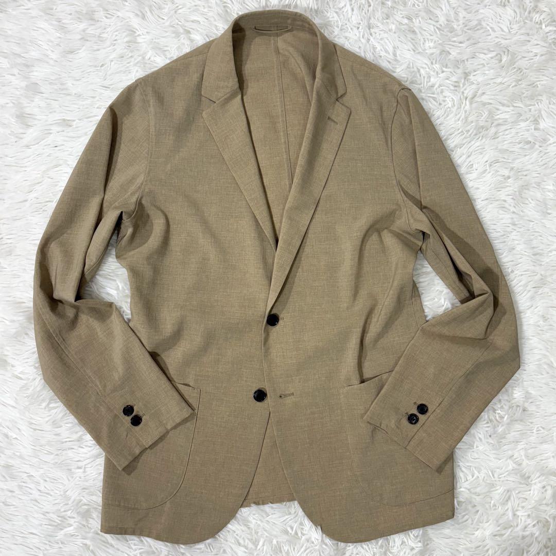 【美品】 グリーンレーベルリラクシング テーラード ベージュ 小松 コラボ L