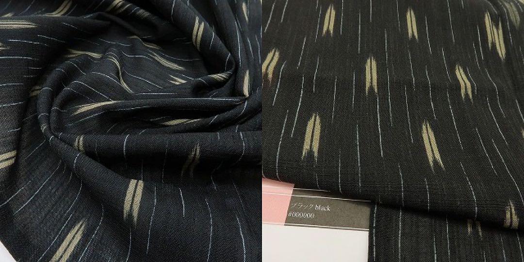 美品 洗える夏着物 矢羽 トールサイズ 薄物 小紋 着物 A3206