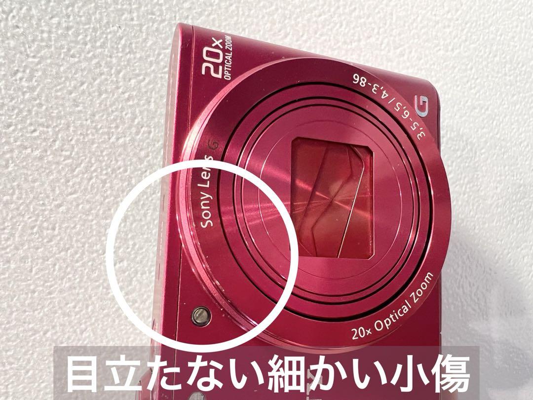 【美品】Wi-Fi機能付きSONY cybershotDSC-WX300 レッド